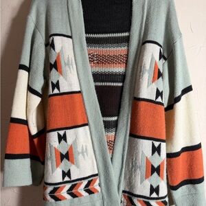 Wrangler Multicolor Geometric Cardigan